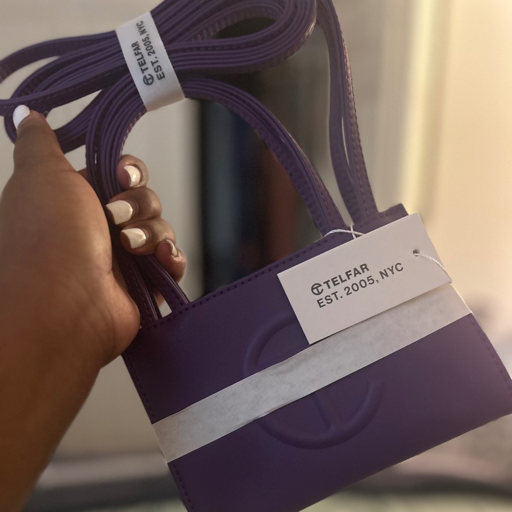 Small Grape Telfar Shopping Bag